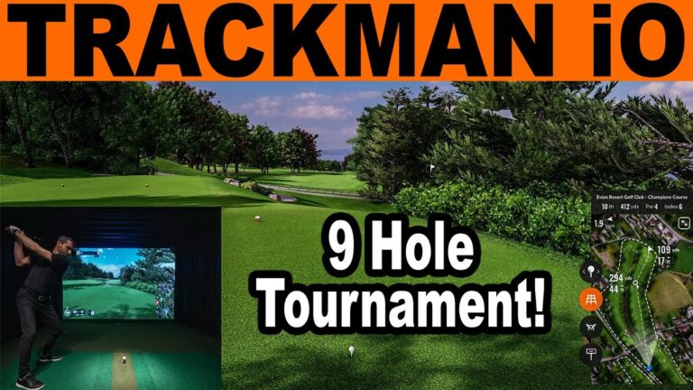 Playing a 9 Hole Tournament on Trackman Golf Simulator Software with Trackman iO