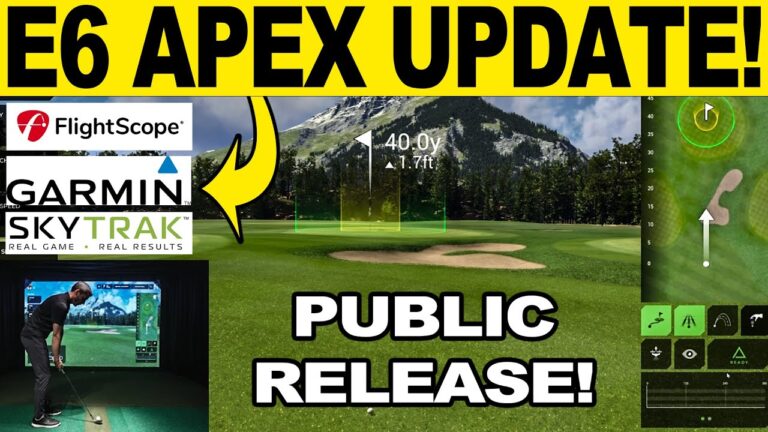 TruGolf E6 APEX Golf Simulator Software Update! More Features & Launch Monitors Added