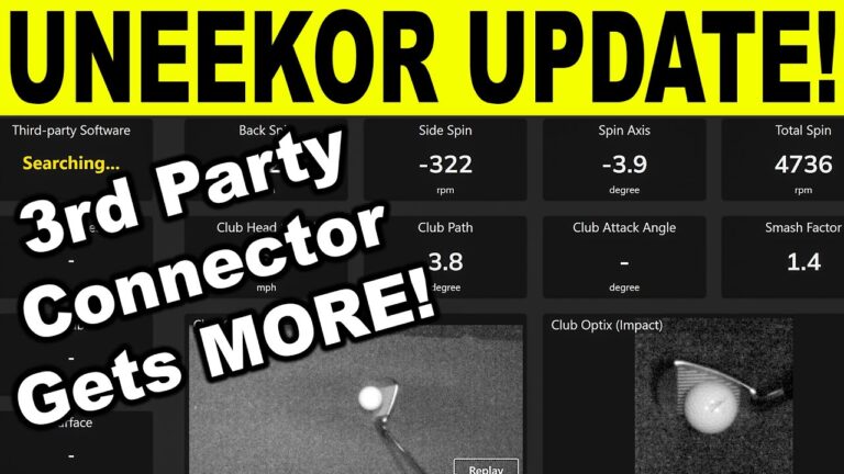 UNEEKOR GOLF SIMULATOR UPDATE! 3rd Party Connector Review + Tips & Tricks