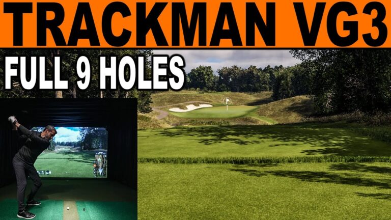 Trackman Golf Simulator Virtual Golf 3 – 9 Holes at Bethpage Black!