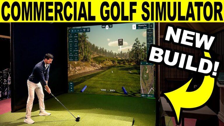 I Built the ULTIMATE Commercial Golf Simulator (100% Free Standing!)