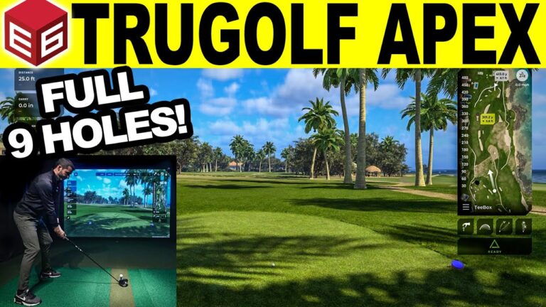 TruGolf E6 Apex Golf Simulator Software Review! FULL 9 Holes! 🏌️‍♂️⛳
