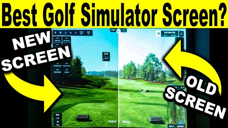 Best Golf Simulator Screen? SIGPRO Premier Grey Impact Screen Review!