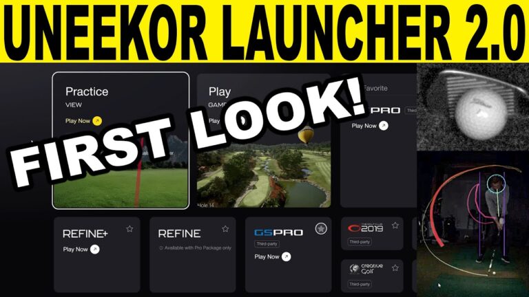 UNEEKOR Golf Simulator Software Update! NEW Launcher 2.0 BETA Review!