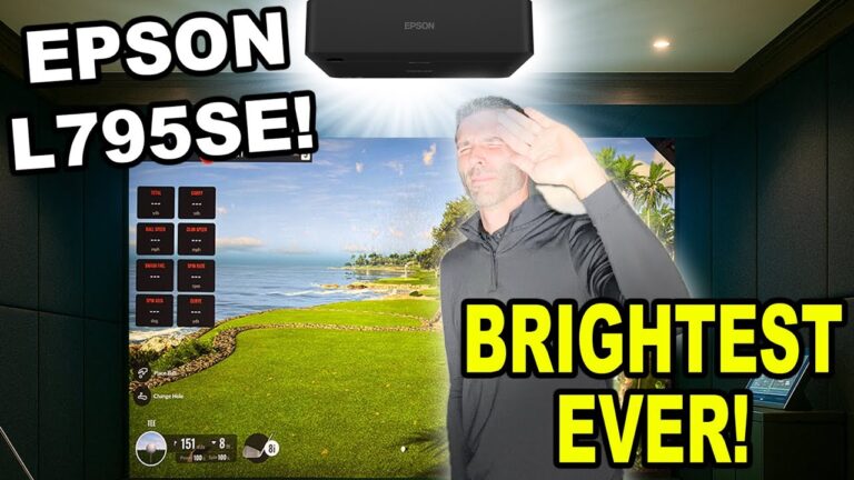 The BRIGHTEST Golf Simulator Projector I’ve Seen! Epson L795SE Review
