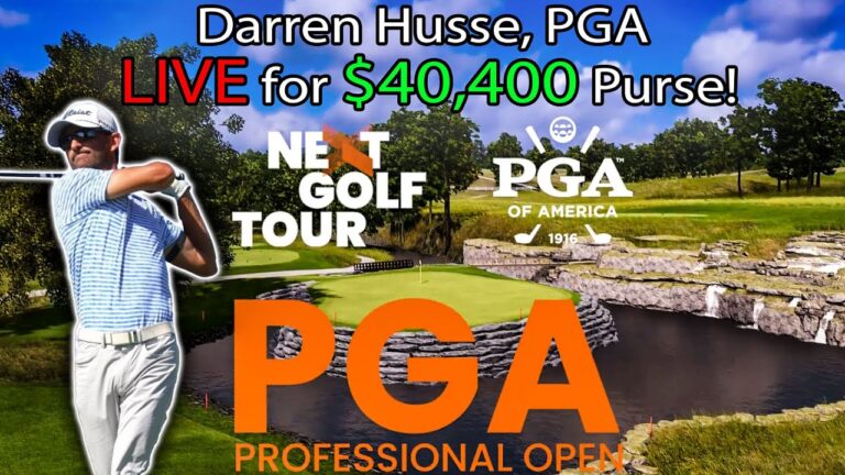 Trackman Golf Simulator NEXT Tour LIVE: $40,400 PGA Pro Open!