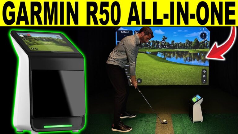 Garmin R50 Review: Unboxing, Setup, & Shots (All-In-One Golf Simulator)