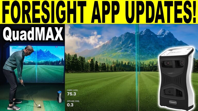 Foresight Sports NEW App Updates! Full Review using QuadMAX