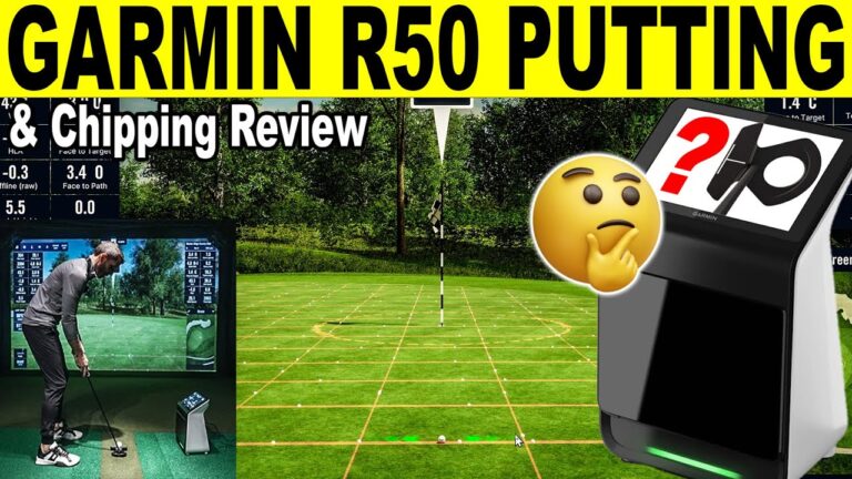 Garmin R50 Putting & Chipping Review! Any Good? (GSPro & Home Tee Hero)