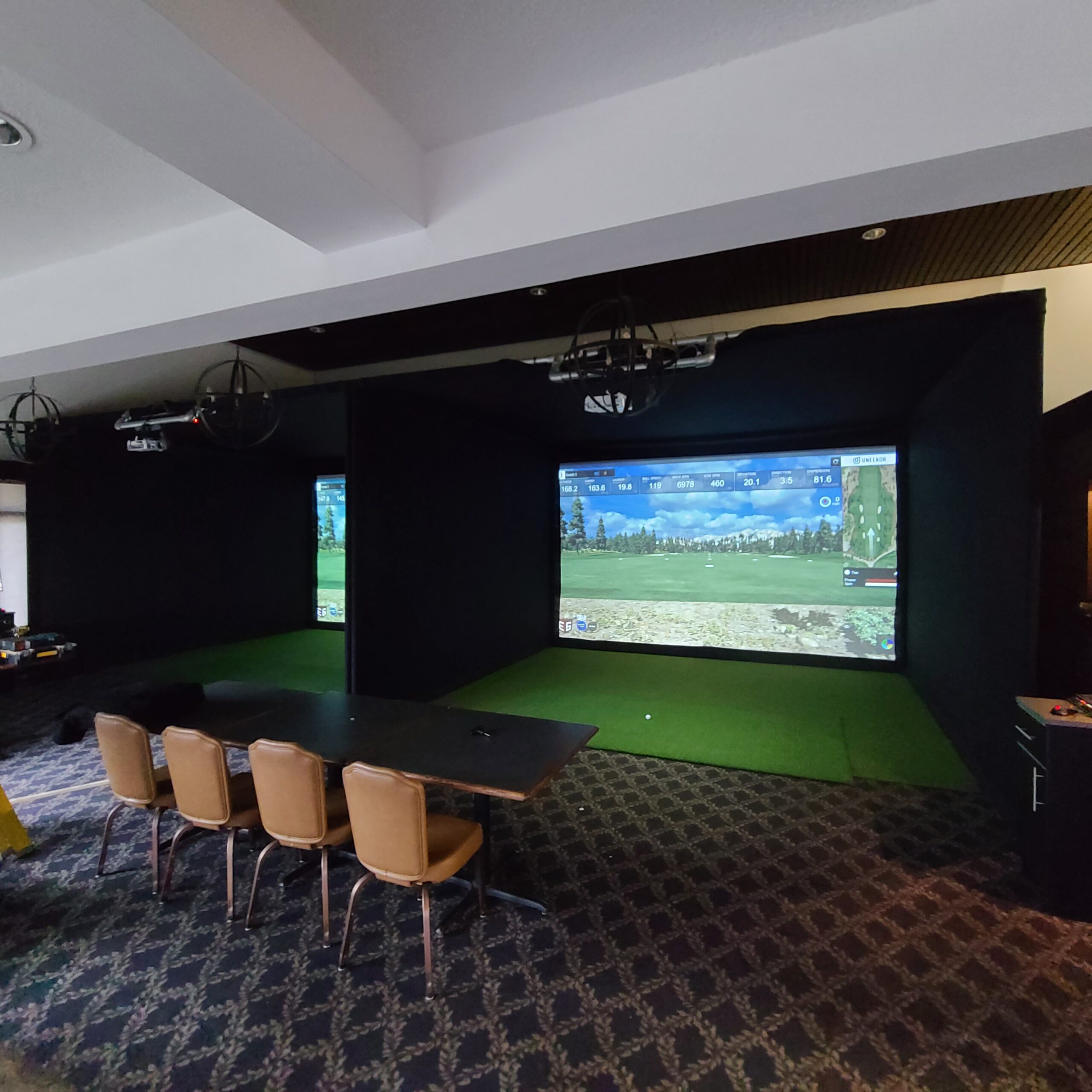 Carl's PRO enclosures commercial multi-bay golf simulator facility
