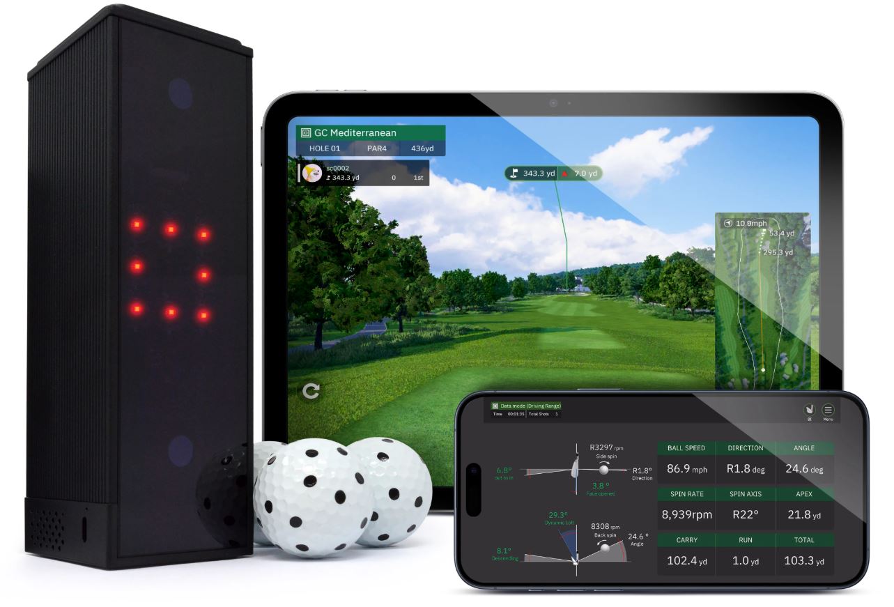Square Golf Home Edition launch monitor with app