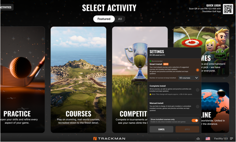 Trackman Arc new download manager TPS 10.3