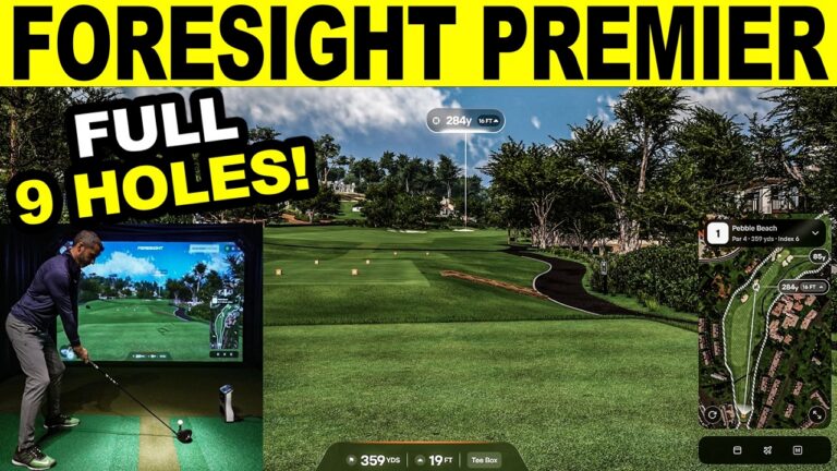 Foresight Premier: I Played 9 Holes on the NEW Golf Simulator!