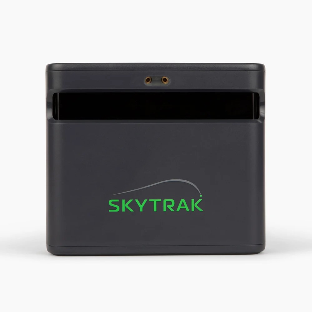 SkyTrak ST MAX launch monitor front view, used to test the SkyTrak 6.2 software update