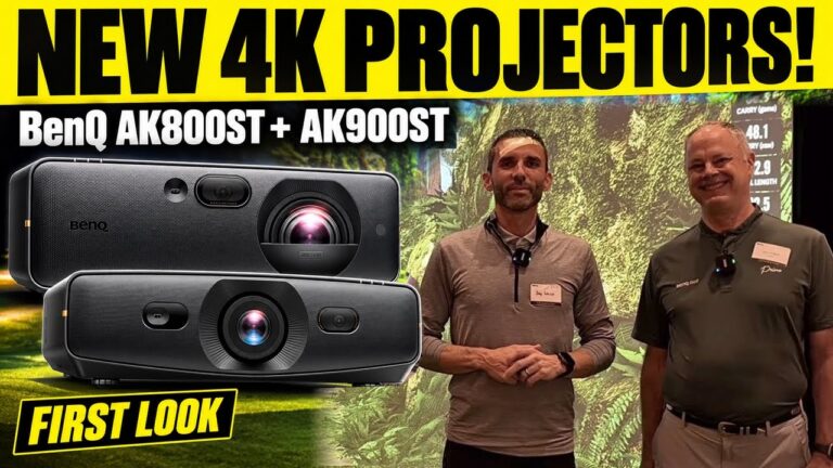 BenQ AK800ST and AK900ST First Look: New 4K Golf Simulator Projectors