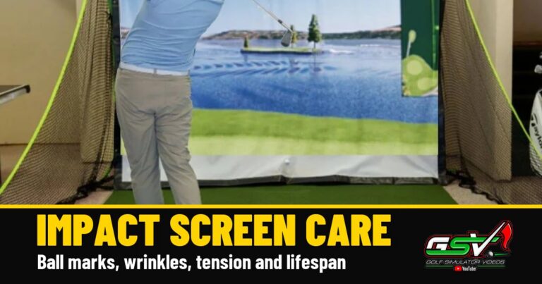 Golf Impact Screen Care: Ball Marks, Wrinkles, Tension and Lifespan