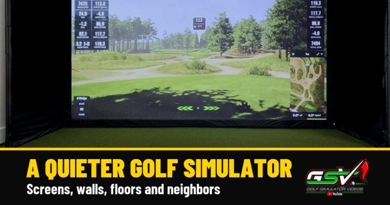 How to Make a Golf Simulator Quieter: Noise and Soundproofing